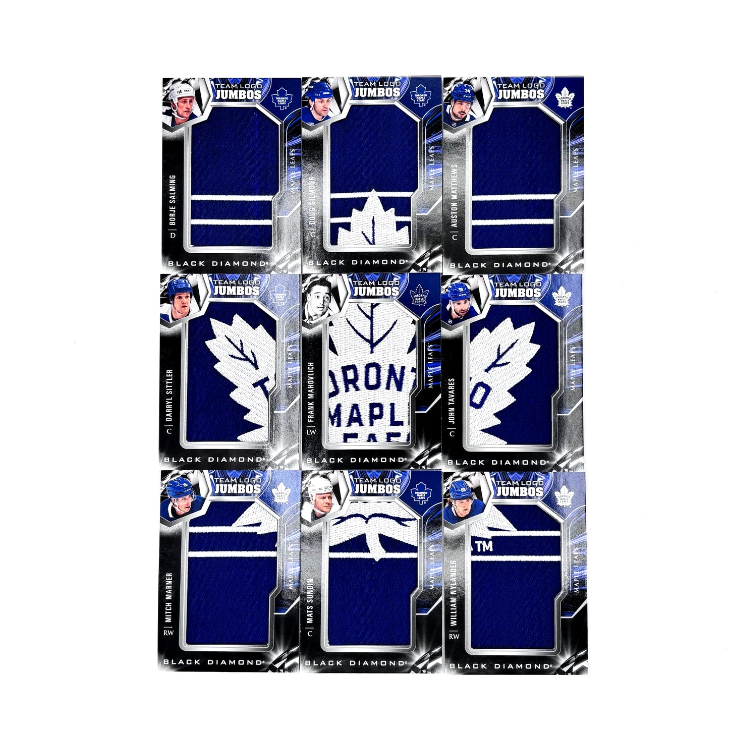 2022-23 - BLACK DIAMOND - TEAM LOGO JUMBOS - MAPLE LEAFS X9 (CREST COMPLET)
