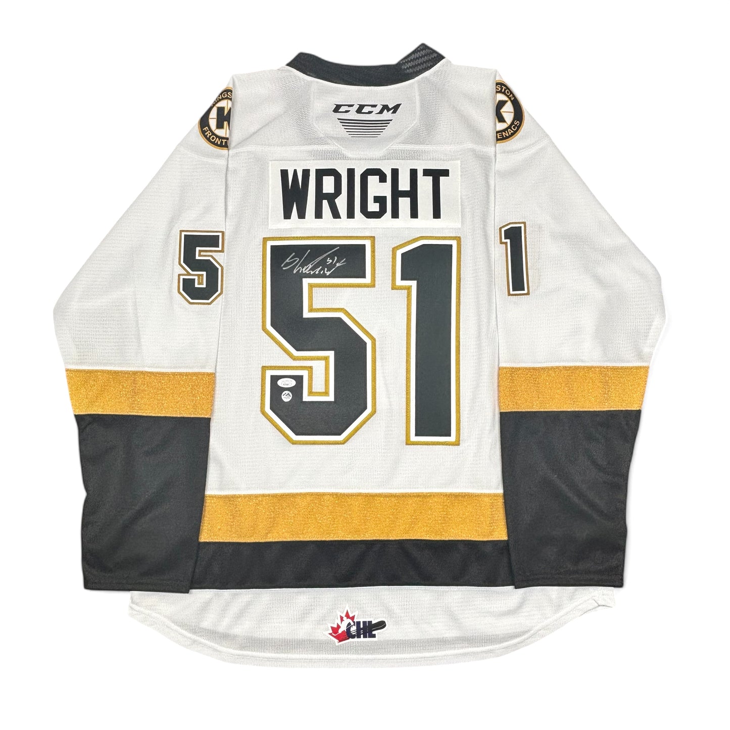 SHANE WRIGHT - JERSEY HOCKEY AUTOGRAPHIÉ - CCM