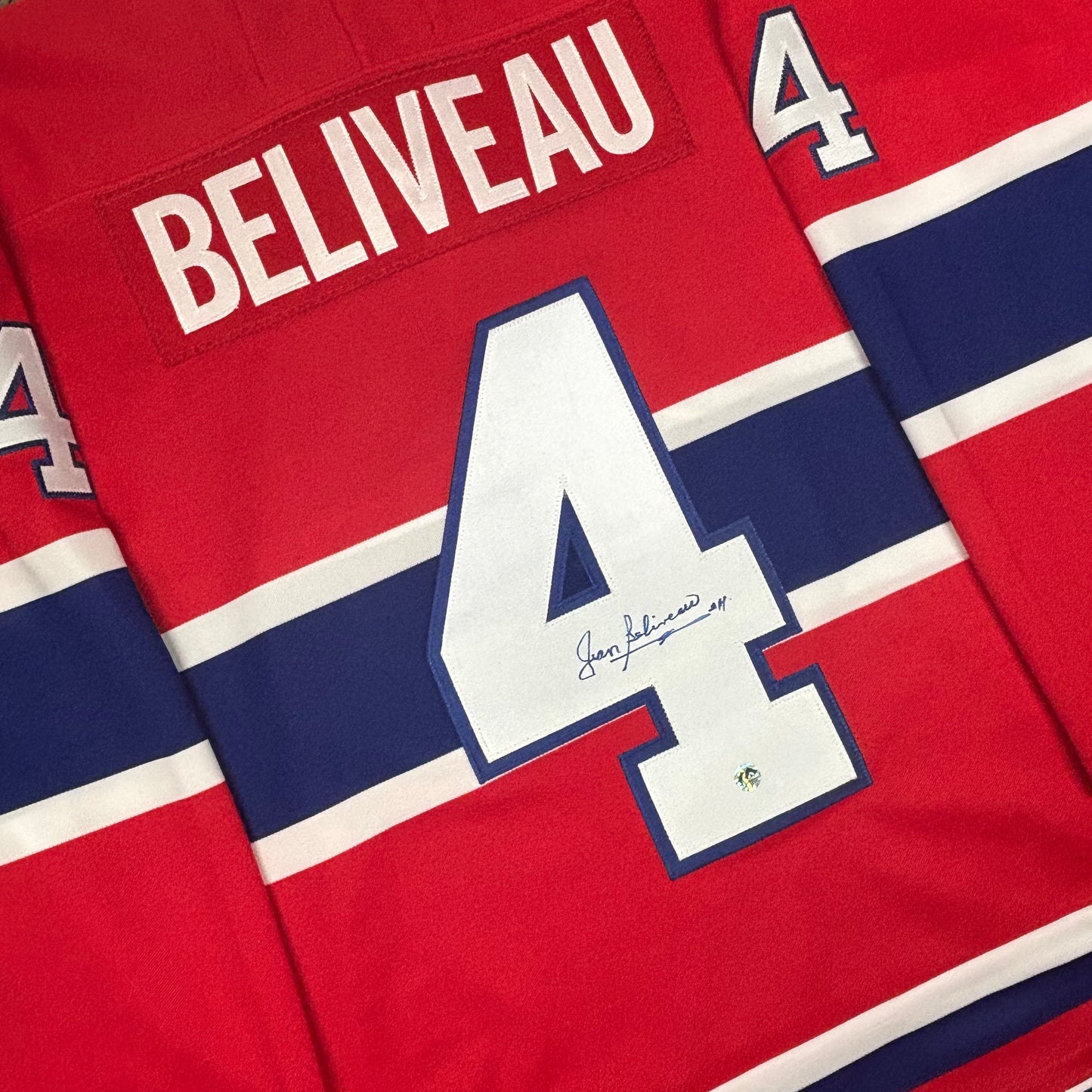 JEAN BÉLIVEAU - AUTOGRAPHED HOCKEY JERSEY - CCM VINTAGE