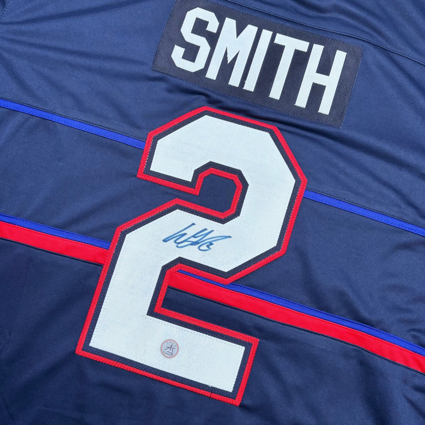 WILL SMITH - JERSEY HOCKEY AUTOGRAPHIÉ - TEAM USA - CUSTOM