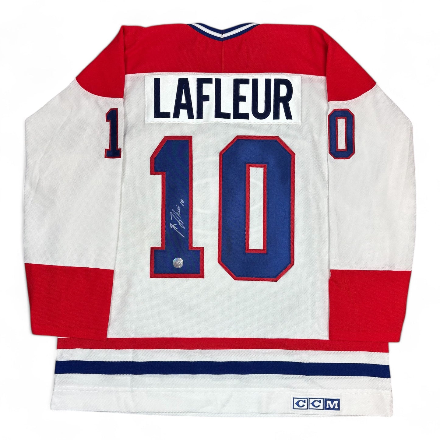 GUY LAFLEUR - JERSEY HOCKEY AUTOGRAPHIÉ - CCM