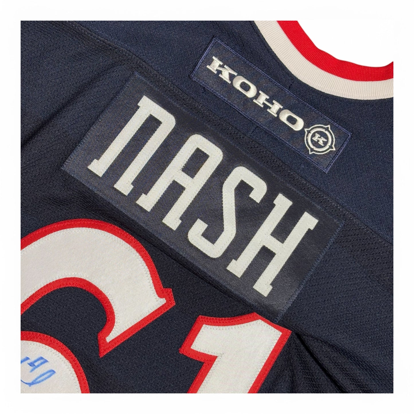 RICK NASH - JERSEY HOCKEY AUTOGRAPHIÉ - KOHO