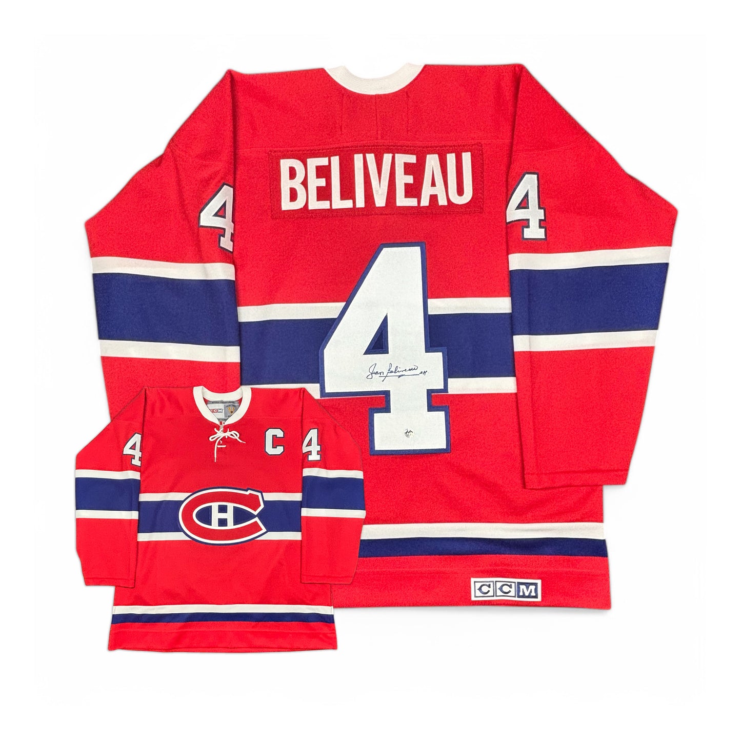 JEAN BÉLIVEAU - AUTOGRAPHED HOCKEY JERSEY - CCM VINTAGE