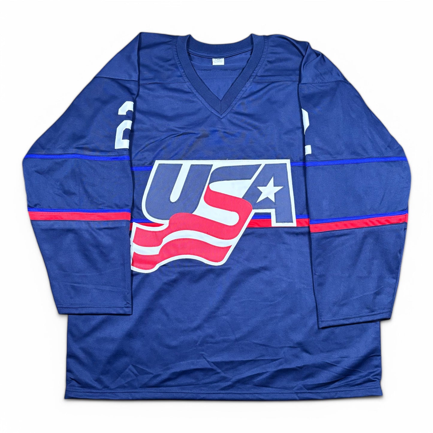 WILL SMITH - JERSEY HOCKEY AUTOGRAPHIÉ - TEAM USA - CUSTOM