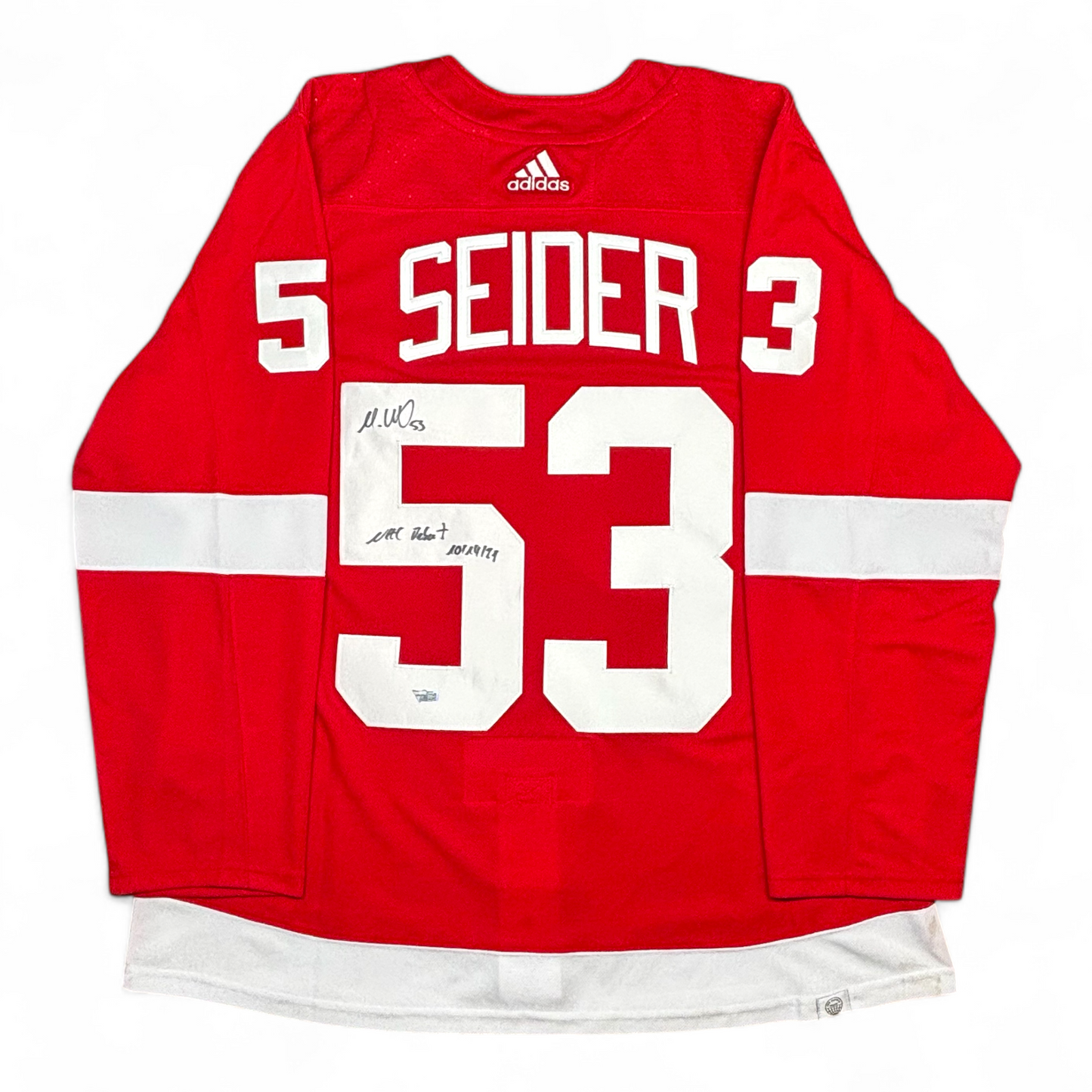 MORITZ SEIDER - JERSEY HOCKEY AUTOGRAPHIÉ - ADIDAS - INSCRIBED