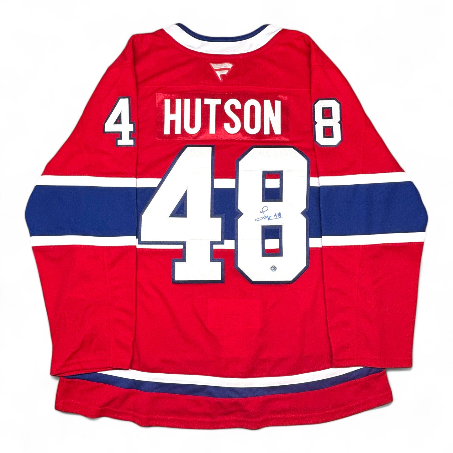 LANE HUTSON - JERSEY HOCKEY AUTOGRAPHIÉ - FANATICS