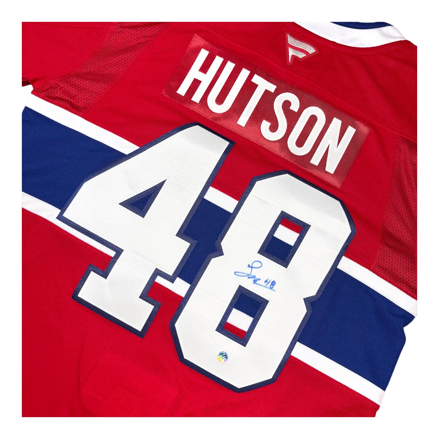 LANE HUTSON - JERSEY HOCKEY AUTOGRAPHIÉ - FANATICS