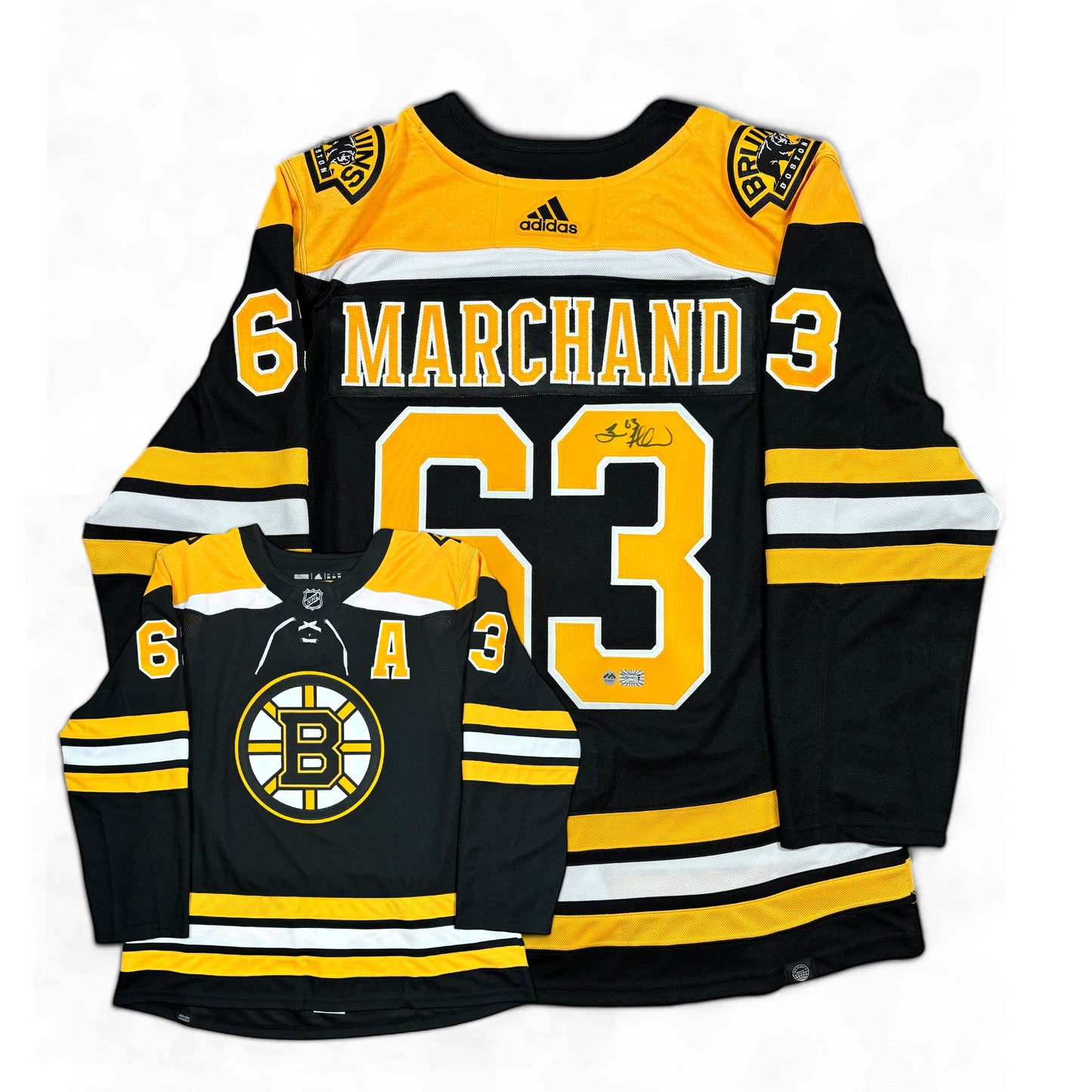 BRAD MARCHAND - JERSEY HOCKEY AUTOGRAPHIÉ - ADIDAS