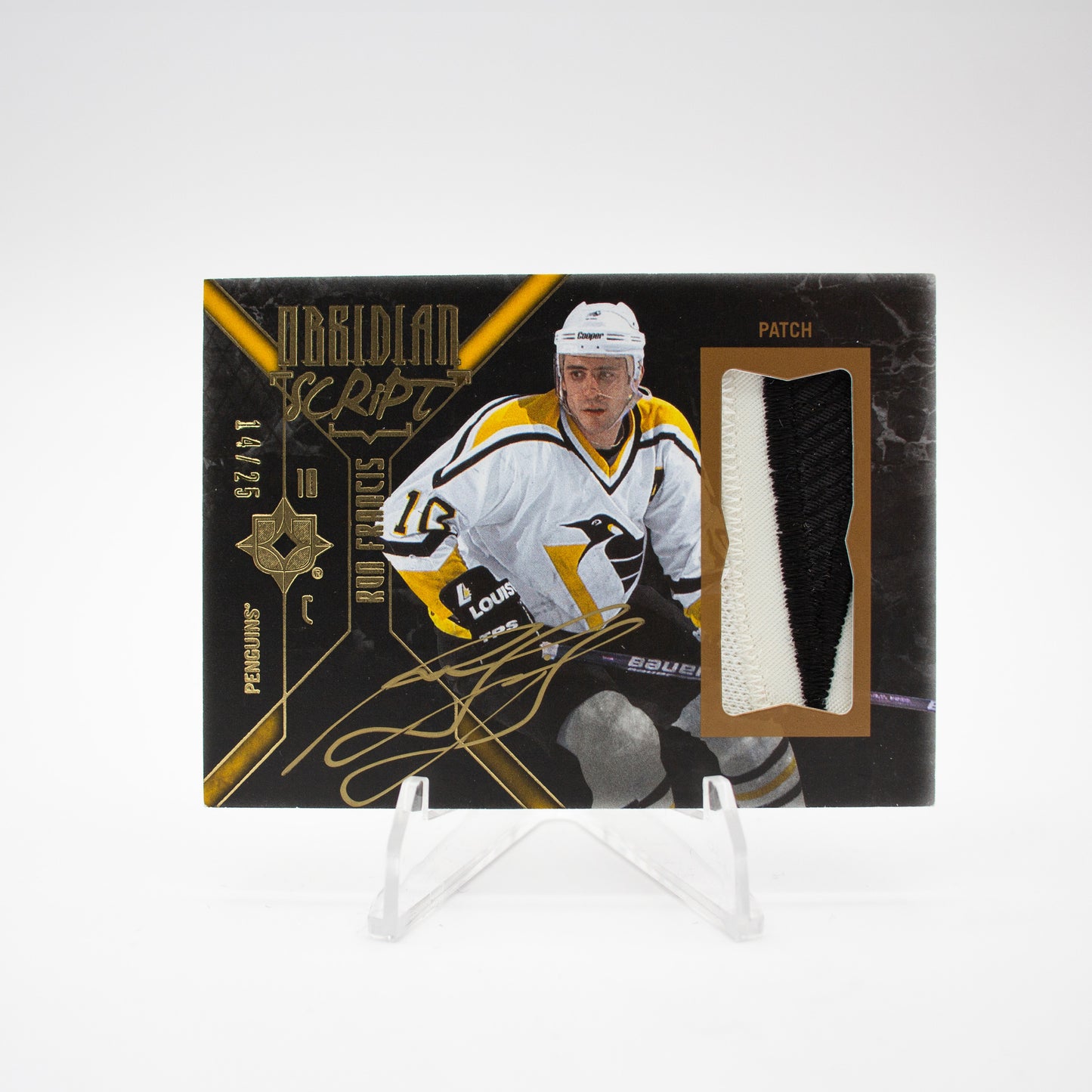 2014-15 - UD ULTIMATE - OBSIDIAN SCRIPT - RON FRANCIS