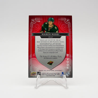2022-23 - STATURE HOCKEY - ROOKIE AUTO - MARCO ROSSI