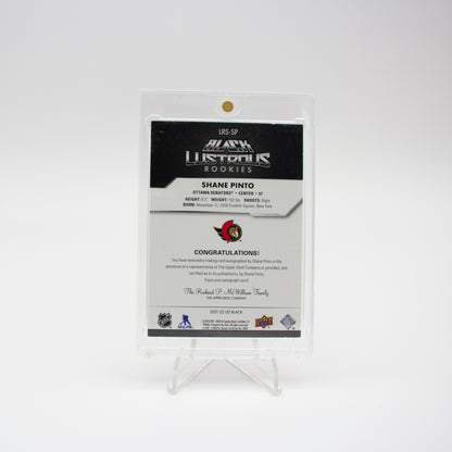 2023-24 UD BLACK - BLACK LUSTROUS ROOKIE - SHANE PINTO /199