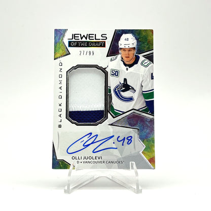 2020-21 - UD BLACK DIAMOND - JEWEL OF THE DRAFT-AUTO PATCH - OLLI JUOLEVI  /99