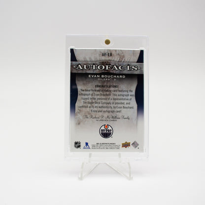 2021-22 UD ARTIFACTS - AUTOFACTS - EVAN BOUCHARD