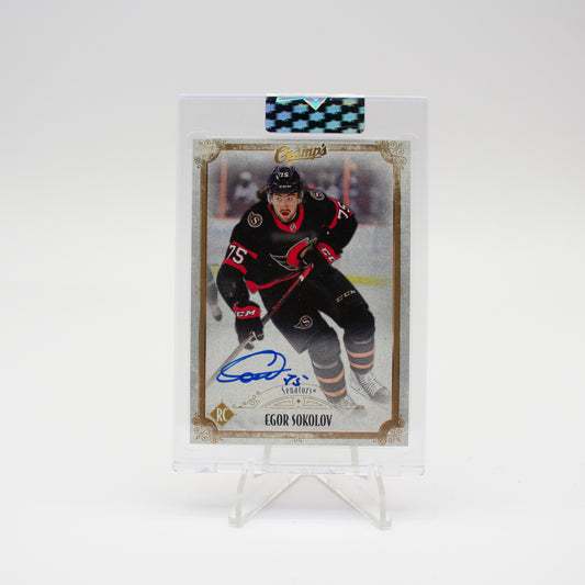 2021-22 - UD CLEAR CUT - CHAMPS AUTO - EGOR SOKOLOV