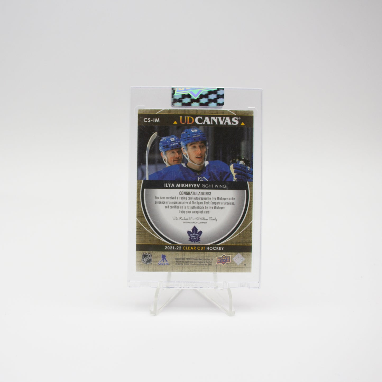 2021-22 - UD CLEAR CUT - UD CANVAS AUTO - ILYA MIKHEVYEV /65