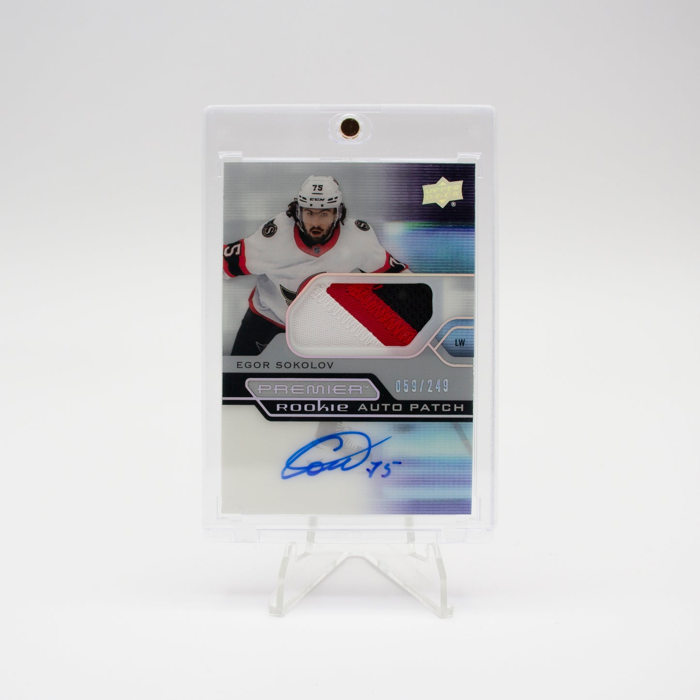 2021-22 - UD PREMIERE - ROOKIE AUTO PATCH - EGOR SOKOLOV /249