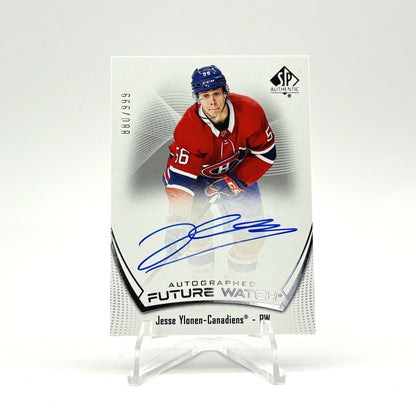 2021-22 - SP AUTHENTIC - FUTURE WATCH AUTO - JESSE YLONEN /999