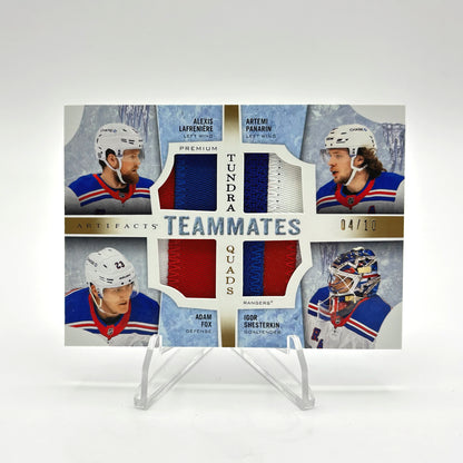 2021-22 - ARTIFACTS - TUNDRA TEAMMATES - LAFRENIÈRE/PANARIN/FOX/SHESTERKIN  /10