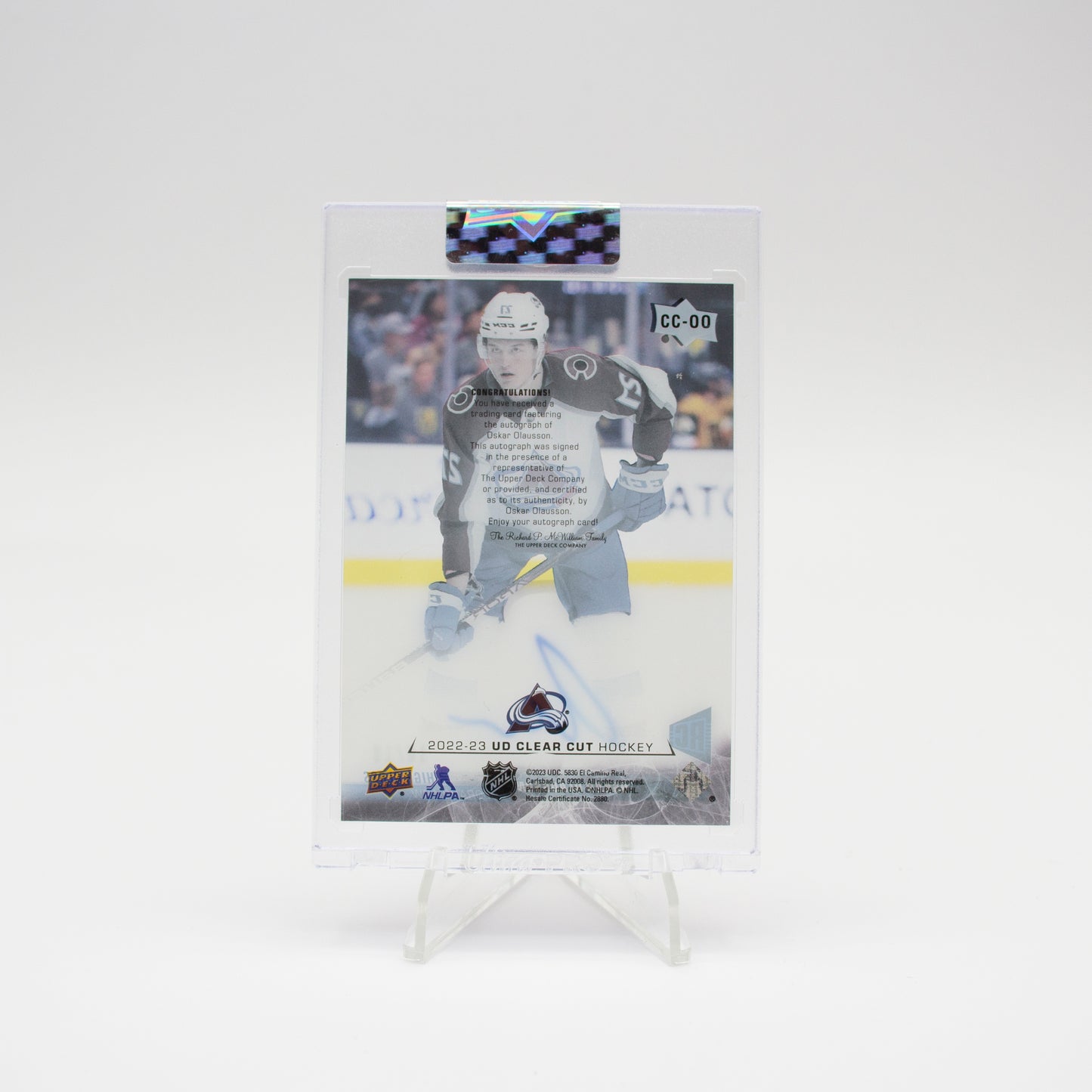 2022-23 - UD CLEAR CUT -HIGH GLOSS - OSKAR OLAUSSON /10