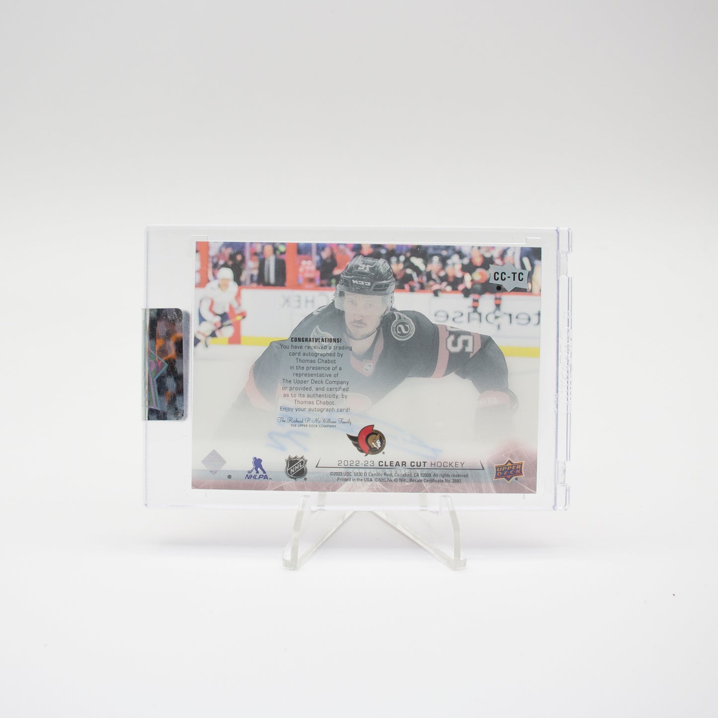 2022-23 - UD CLEAR CUT -THOMAS CHABOT
