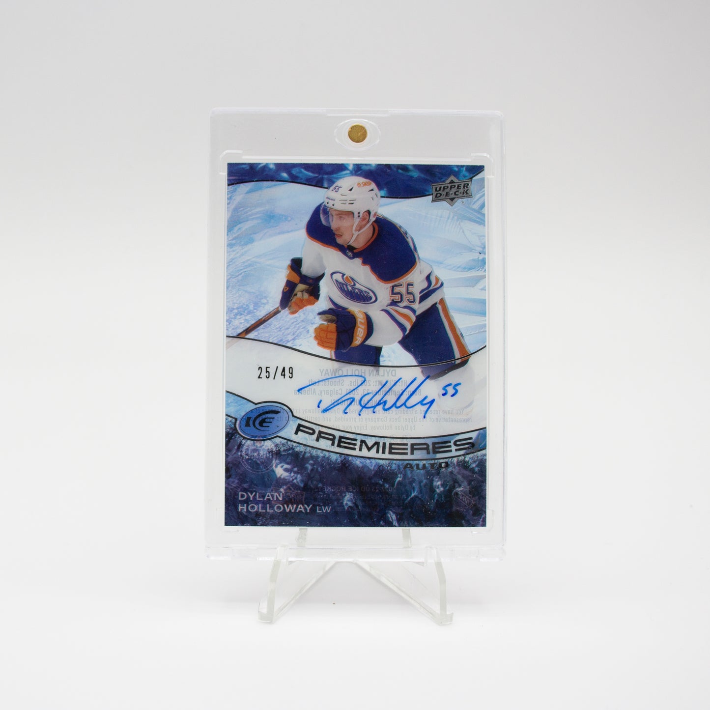 2022-23 - UD ICE - PREMIERES CLEAR AUTO - DYLAN HOLLOWAY /49