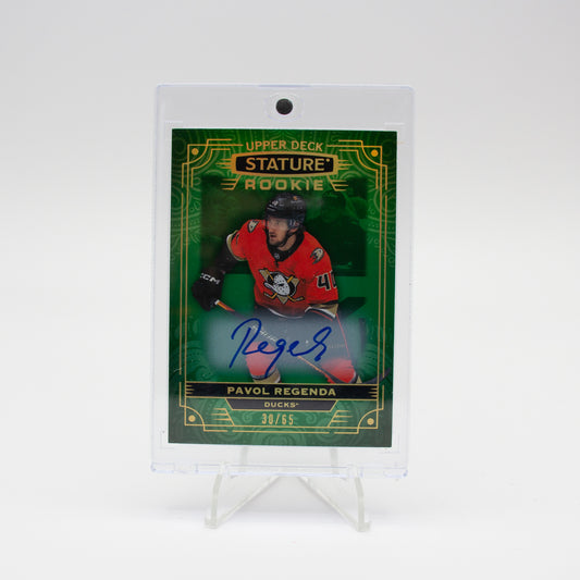 2022-23 UD STATURE - AUTO ROOKIE - PAVOL REGENDA /65