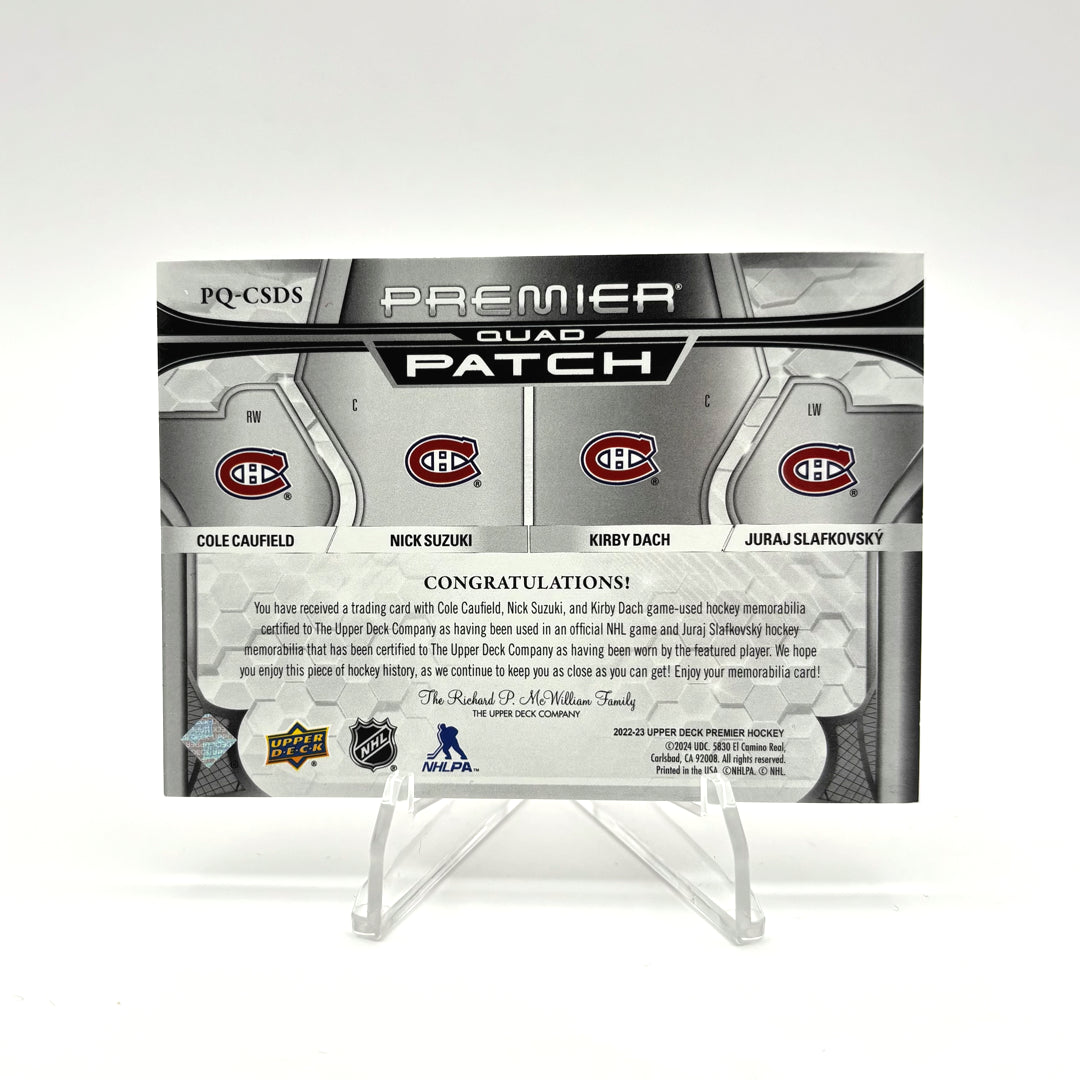 2022-23 - UD PREMIER - QUAD PATCH - CAUFIELD / SUZUKI / DACH / SLAF /15