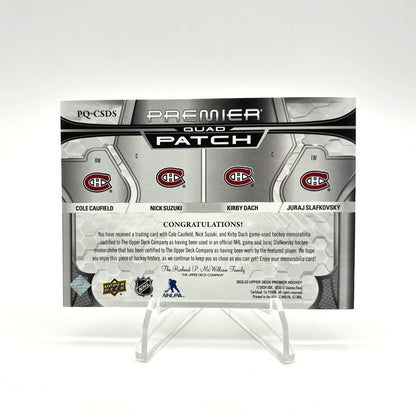 2022-23 - UD PREMIER - QUAD PATCH - CAUFIELD / SUZUKI / DACH / SLAF /15