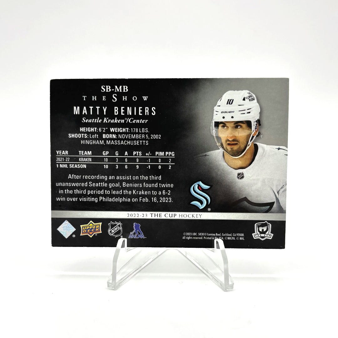 2022-23- UD THE CUP - THE SHOW - MATTY BERNIERS  /99