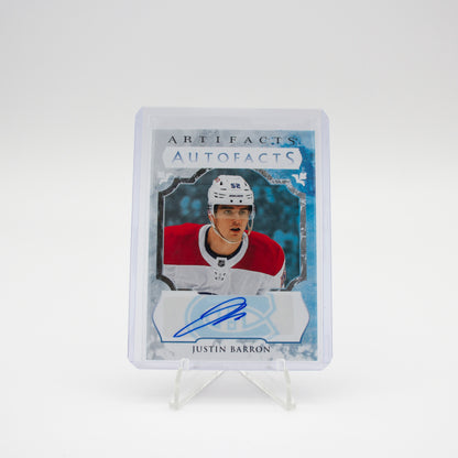 2023-24 UD ARTIFACTS - AUTOFACTS - JUSTIN BARRON