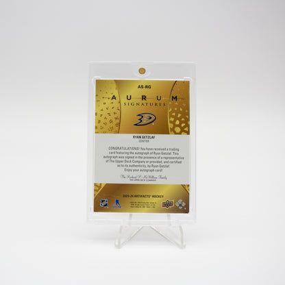 2023-24 UD ARTIFACTS AURUM SIGNATURES - RYAN GETZLAF /25