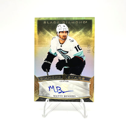 2023-24- BLACK DIAMOND -DIAMOND STARS AUTO - MATTY BENIERS /25