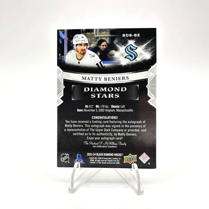 2023-24- BLACK DIAMOND -DIAMOND STARS AUTO - MATTY BENIERS /25
