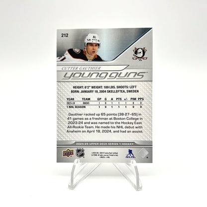 2024-25 UD SERIES ONE - YOUNG GUNS - CUTTER GAUTHIER
