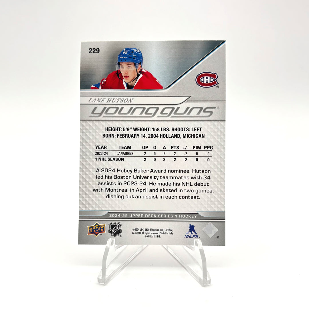 2024-25 UD SERIES ONE - YOUNG GUNS - LANE HUTSON