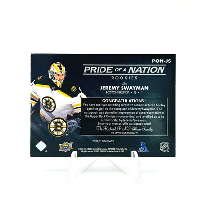 2021-22 - UD BLACK - PRIDE OF A NATION- JEREMY SWAYMAN 99/99