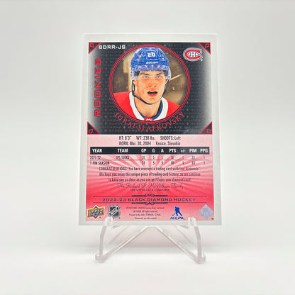 2022-23 - BLACK DIAMOND - ROOKIES - QUAD DIAMOND RELICS - JURAJ SLAFKOVSKY 26/49