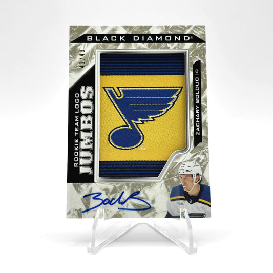2024-25 - BLACK DIAMOND - ROOKIE TEAM LOGO JUMBOS - ZACHARY BOLDUC 41/49