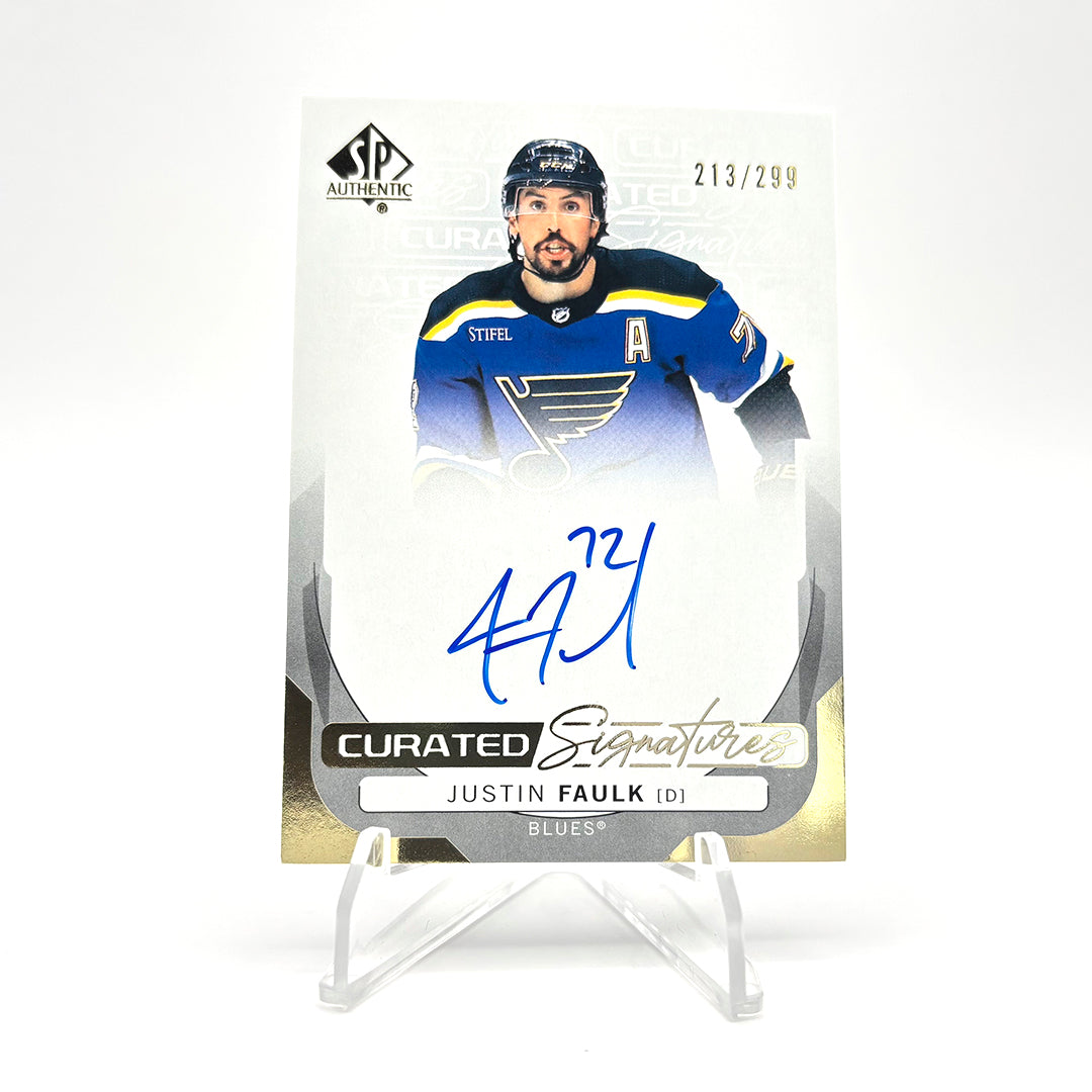 2024-25 - SP AUTHENTIC - CURATED SIGNATURES - JUSTIN FAULK 213/299