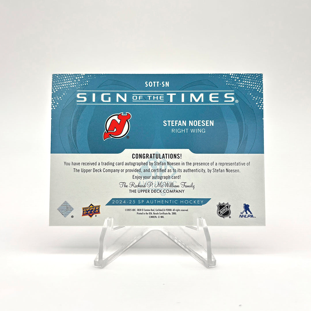 2024-25 - SP AUTHENTIC - SIGN OF THE TIME - STEFAN NOESEN
