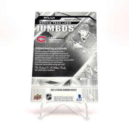 2024-25 - BLACK DIAMOND - ROOKIE TEAM LOGO JUMBOS - LANE HUTSON 07/25