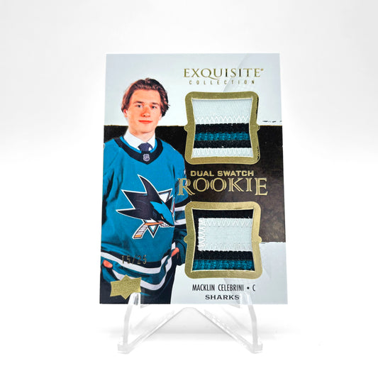 2024-25 - EXQUISITE COLLECTION - DUAL SWATCH ROOKIE - MACKLIN CELEBRINI 15/25