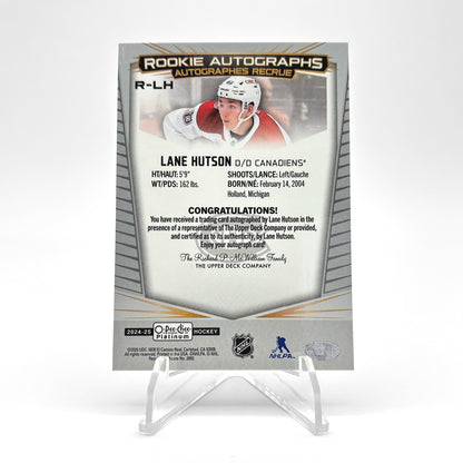2024-25 - O-PEE-CHEE PLATINUM - ROOKIE AUTOGRAPH - LANE HUTSON