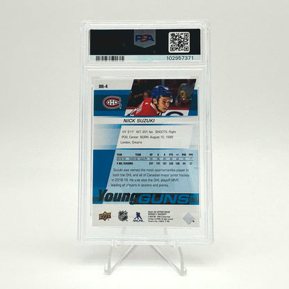 2024-25 - UD SERIES 1 -  RETRO YOUNG GUNS - SILVER OUTBURST - NICK SUZUKI - PSA 9