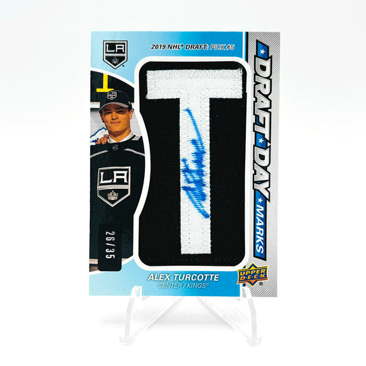 2020-21 - UD BLACK DIAMOND - DRAFT DAY MARKS - ALEX TURCOTTE 26/35