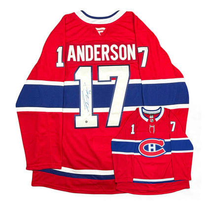 JOSH ANDERSON - JERSEY HOCKEY AUTOGRAPHIÉ - FANATICS