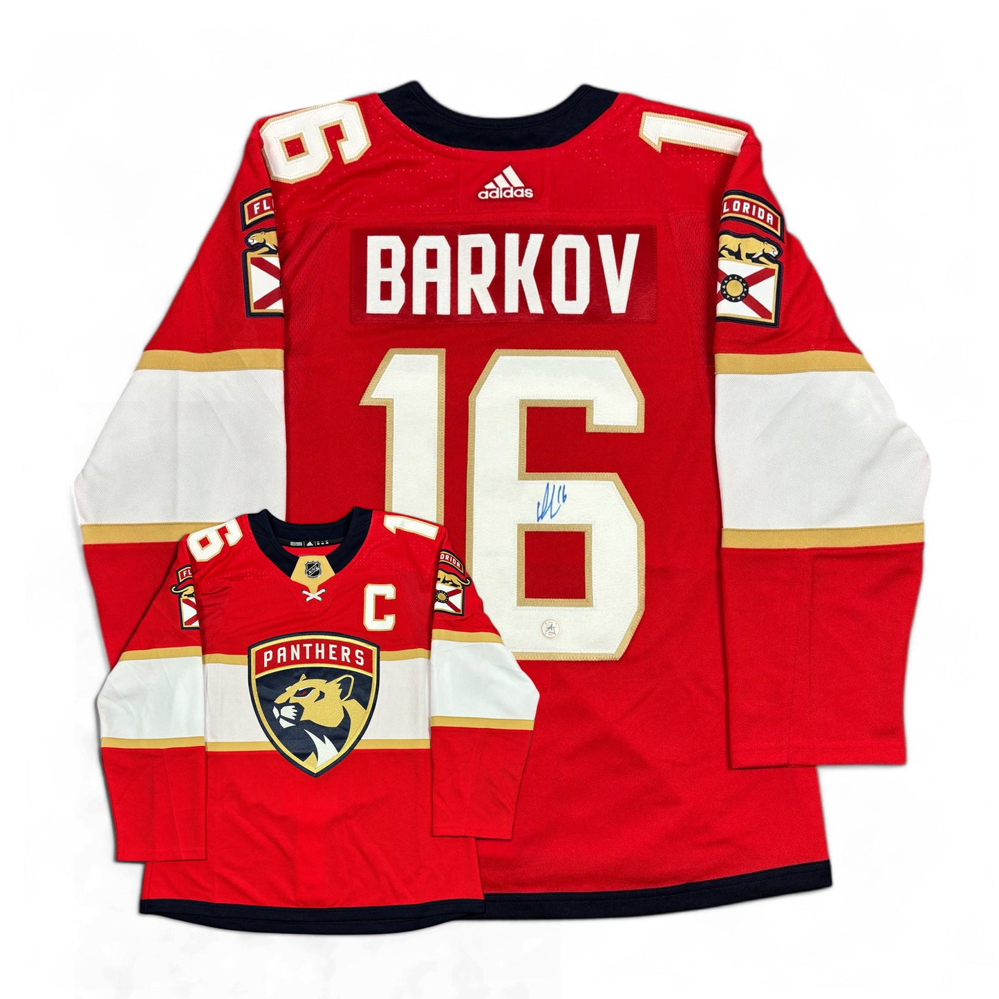 ALEKSANDER BARKOV- JERSEY HOCKEY AUTOGRAPHIÉ - ADIDAS
