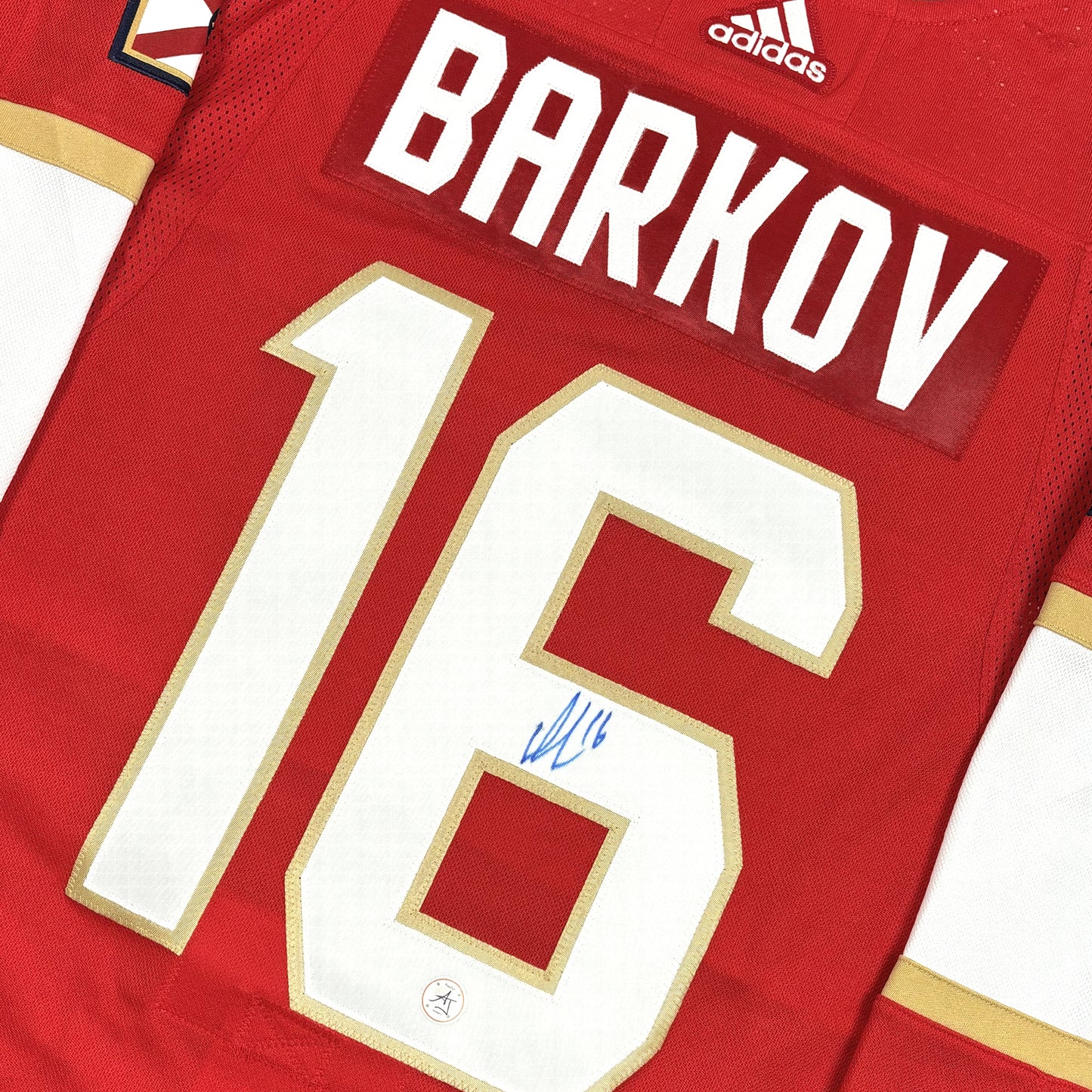ALEKSANDER BARKOV- JERSEY HOCKEY AUTOGRAPHIÉ - ADIDAS