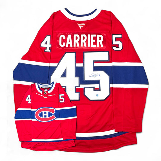 ALEX CARRIER- JERSEY HOCKEY AUTOGRAPHIÉ - FANATICS