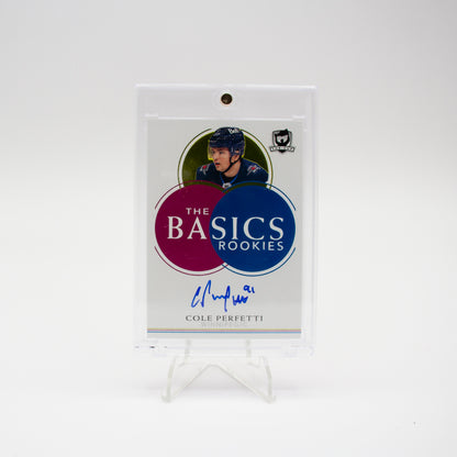 2021-22 UD THE CUP - THE BASICS ROOKIE - AUTO - COLE PERFETTI